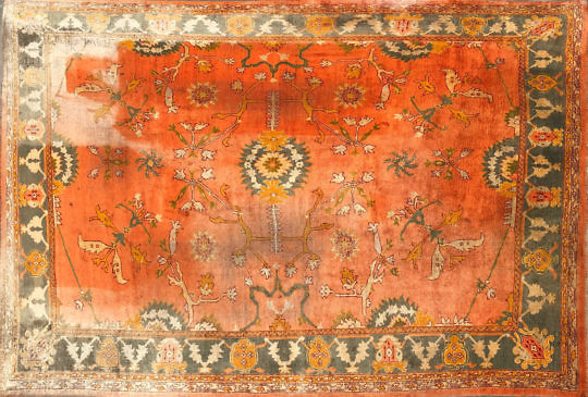 25-4900 Vintage Oushak Carpet A IMG_3270