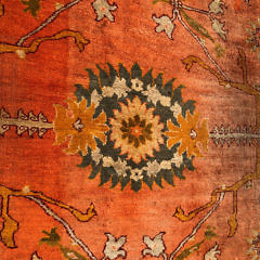 Vintage Oushak Hand Woven Wool Carpet