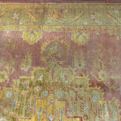 Antique Oushak Hand Woven Carpet