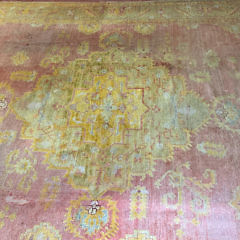 Antique Oushak Hand Woven Carpet