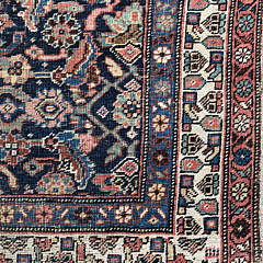 Antique Hand Woven Geometric Carpet Runner