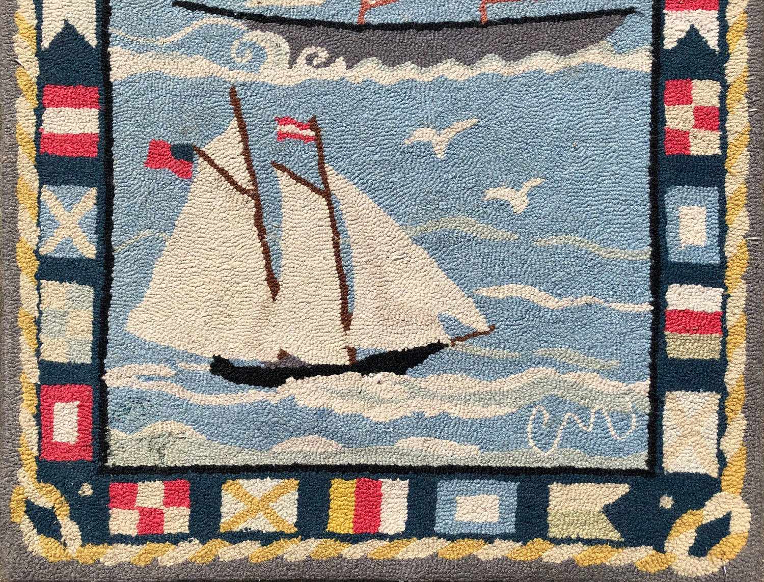 Claire Murray Hooked Rug of a Lighthouse - Claire Murray 