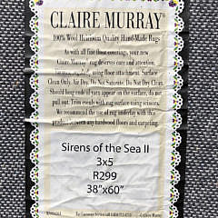 Claire Murray Hooked Rug “Sirens of the Sea II”