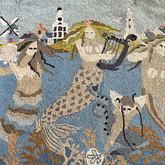 Claire Murray Hooked Rug “Sirens of the Sea II”