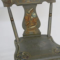 Pair of Decorated Pennsylvania Side Chairs, circa 1840