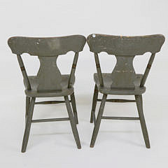 Pair of Decorated Pennsylvania Side Chairs, circa 1840