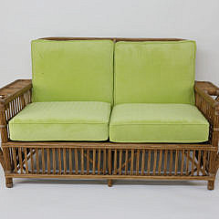 2-4880 Palecek Bamboo Settee and Ottoman A_MG_4411