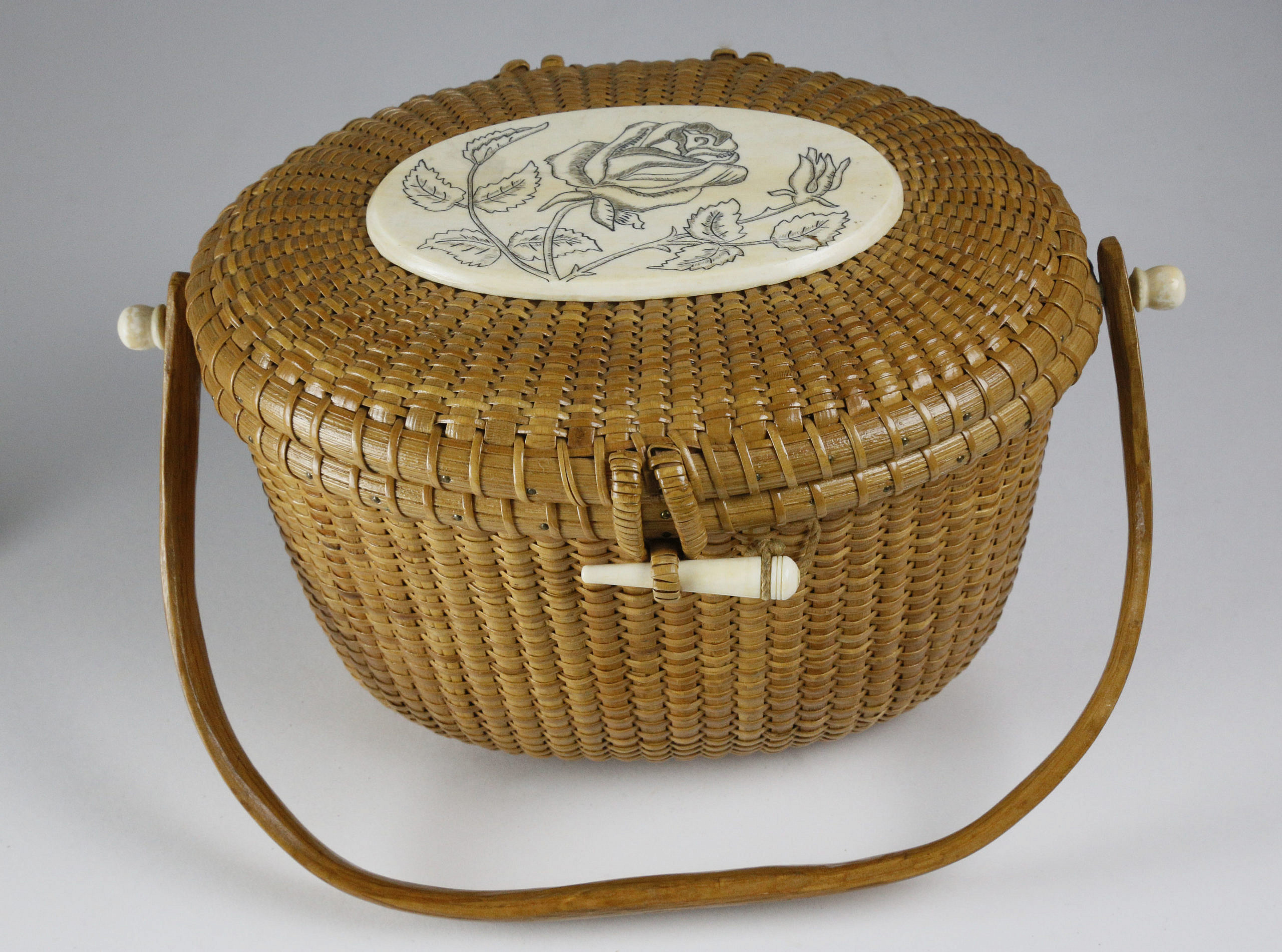 Jose Formoso Reyes (19021980) Diminutive Nantucket Friendship Basket