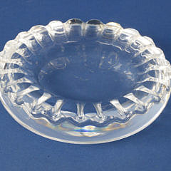 Signed Steuben Clear Crystal Cigar Bowl