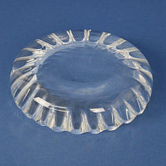 Signed Steuben Clear Crystal Cigar Bowl