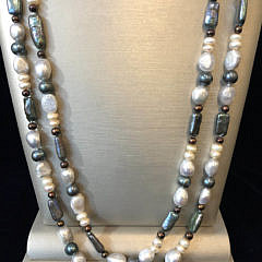 Multi-color Fresh Water Pearl Necklace