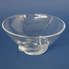 Signed Steuben Clear Crystal Bowl