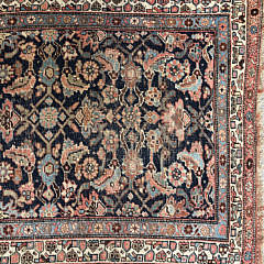 Antique Hand Woven Geometric Carpet Runner