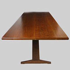 1989 Stephen Swift Straight Edge Trestle Dining Table