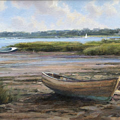 Frank Corso Oil on Board “Low Tide”