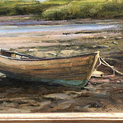 Frank Corso Oil on Board “Low Tide”