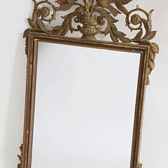 115-4800 Gilt Mirror with Love Bird Pediment A_MG_6208