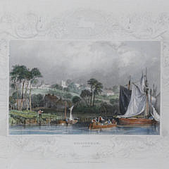 Set of 3 English Hand-Colored Nautical Engravings, 19th c.