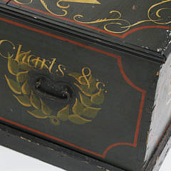 British Nautical Decorated Trunk