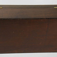 Antique Mahogany Jewelry Box with Line Inlay