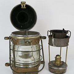 Davey London Approved Regulation Ship Lamp, 1924