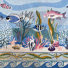 Claire Murray Hooked Rug “Tropical Sea Life”