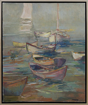 2-4914 David Lazarus oil painting “Dories” A_MG_5390