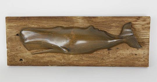 232-4621 Carved Wooden Sperm Whale Plaque A_MG_4583