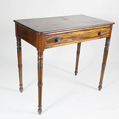 2377-955 Sheraton Mahogany 1 Drawer Side Table A_MG_6033