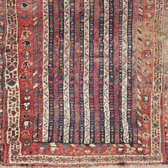 Antique Hand Knotted Wool Persian Oriental Carpet