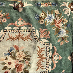 Wool Crewel Stitch Carpet