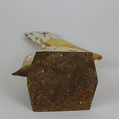 Cast Iron Figural Pelican Doorstop, 19th c.