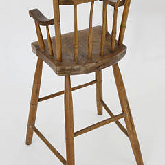 New England Child’s Thumbback Windsor Highchair