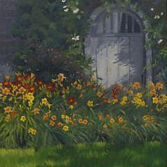 Leesa Hoffman Oil on Canvas “Daffodil Garden”