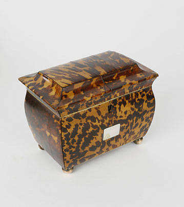 405-3771 Tortoiseshell Double Compartment Tea Caddy A_MG_5440