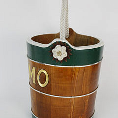 Carved and Painted Nautical Ship’s Bucket