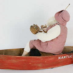 Vintage Bethany Lowe Nantucket Handmade Santa Claus Christmas Figure