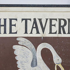 Hand Painted Wood Sign “The Tavern Seafood Restaurant”, 1960s