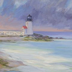 Elizabeth Congdon Oil on Canvas “Brant Point Last Light”