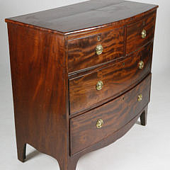 Hepplewhite Mahogany Bowfront Chest of Drawers