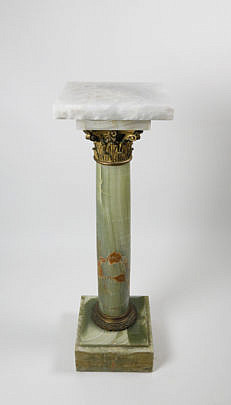 9-4580 French Bronze Ormolu and Green Onyx Pedestal A_MG_4540