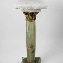 9-4580 French Bronze Ormolu and Green Onyx Pedestal A_MG_4540