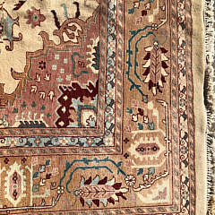 Hand Woven Wool Indo Heriz Carpet