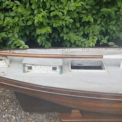 Large Coastal Schooner Pond Model, 19th c.