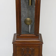 German Mahogany Tall Case Clock, ca. 1920-1940