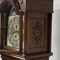 German Mahogany Tall Case Clock, ca. 1920-1940