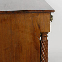 American Flame Birch Salesman’s Sample Chest of Drawers, circa 1825