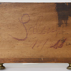 American Flame Birch Salesman’s Sample Chest of Drawers, circa 1825