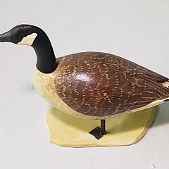 Miniature Hand Carved and Painted Goose Decoy