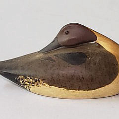 Miniature Hand Carved and Painted Duck Decoy